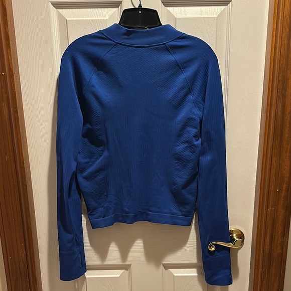 DSG Blue Long Sleeve Crop 1/4 Zip - Picture 5 of 5